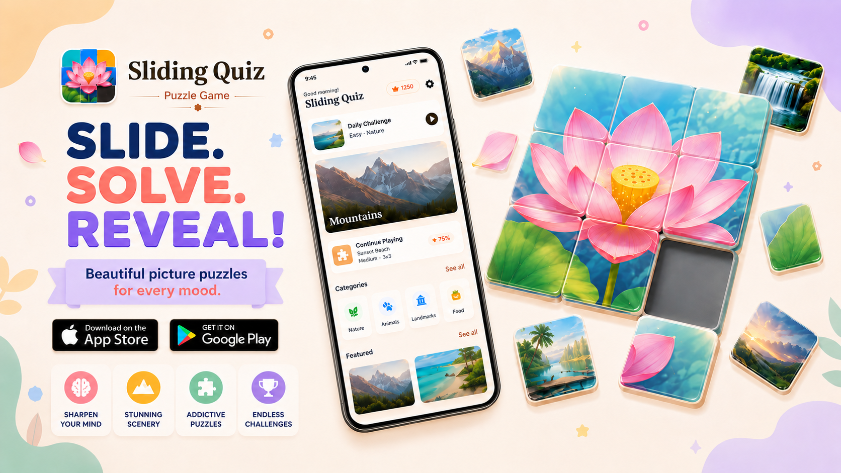 Sliding Quiz app banner